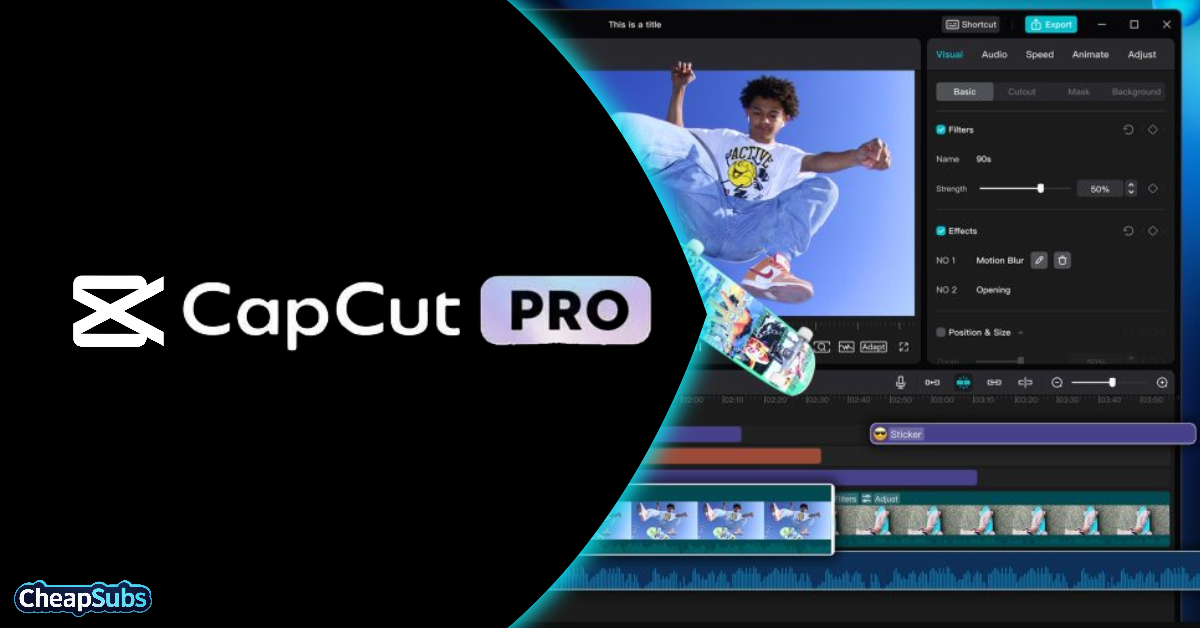 מנוי שנתי CapCut Pro