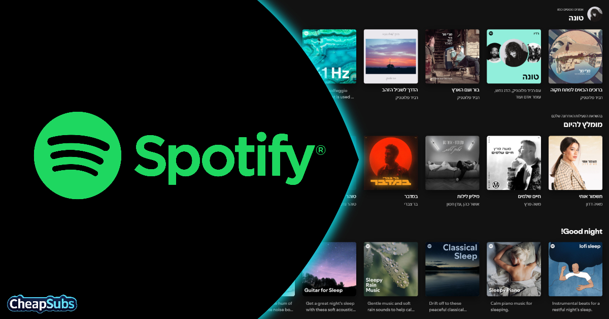 מנוי שנתי Spotify Premium